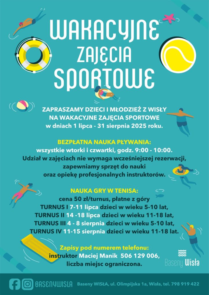 Nauka pływania i gry w tenisa